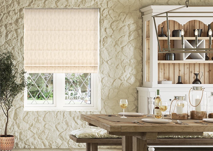 Anodise, White Gold - Roman Blind - Image 3
